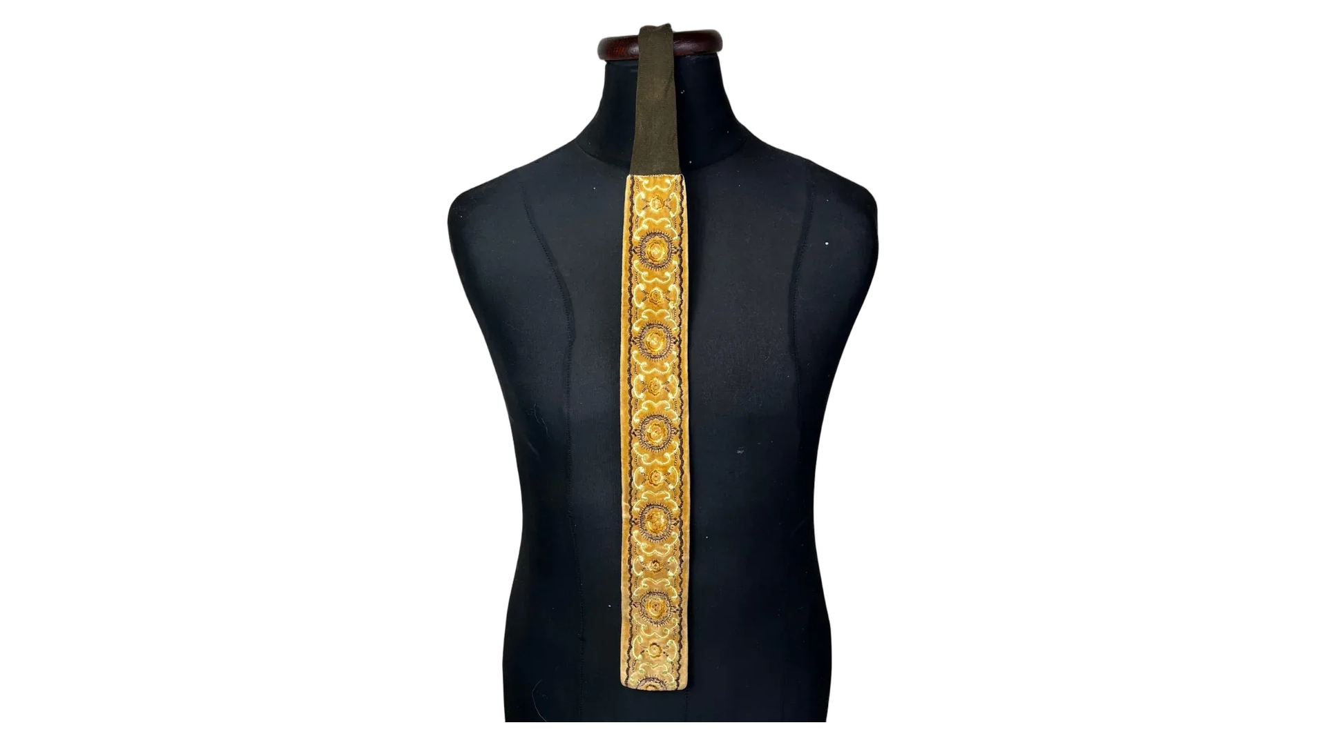 205 FNK287_01 Patterned Square Necktie 6 cm - Image 1