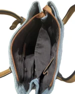 Patch Denim Tote Bag - Image 5