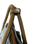 Patch Denim Tote Bag - Image 7
