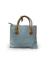 Patch Denim Tote Bag - Image 9
