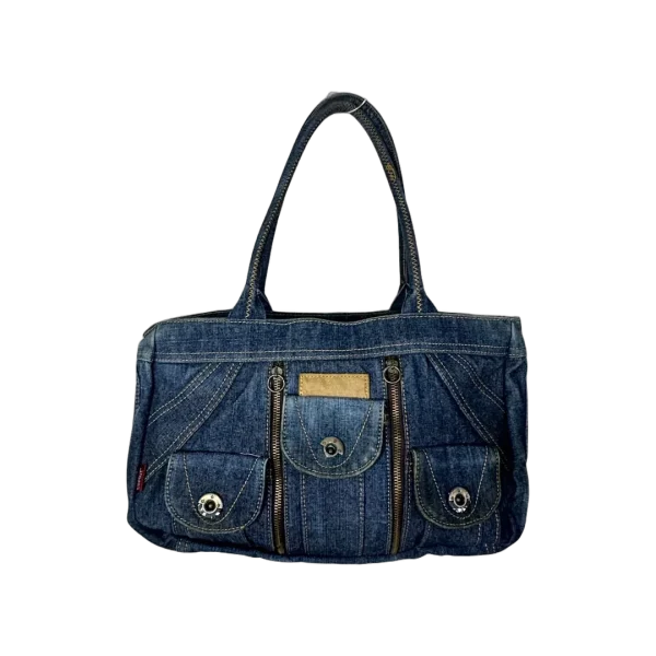Esprit Y2K Multi-Pocket Denim Shoulder Bag