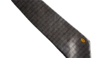Yves Saint Laurent Gray Checkered Necktie - Image 4