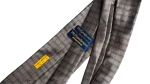 Yves Saint Laurent Gray Checkered Necktie - Image 5