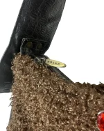 Aolee Teddy Gem Embellished Genuine Leather Bag - Image 3