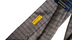 Yves Saint Laurent Gray Checkered Necktie - Image 6