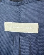 Massimo Dutti Navy Pinstripe Wool Women's Blazer - Image 7