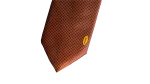 Yves Saint Laurent Rust Red Micro-Dot Necktie - Image 3