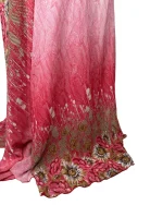 Y2K Halter Maxi Dress with Denim Bodice & Red Leather Belt Detail - Image 6
