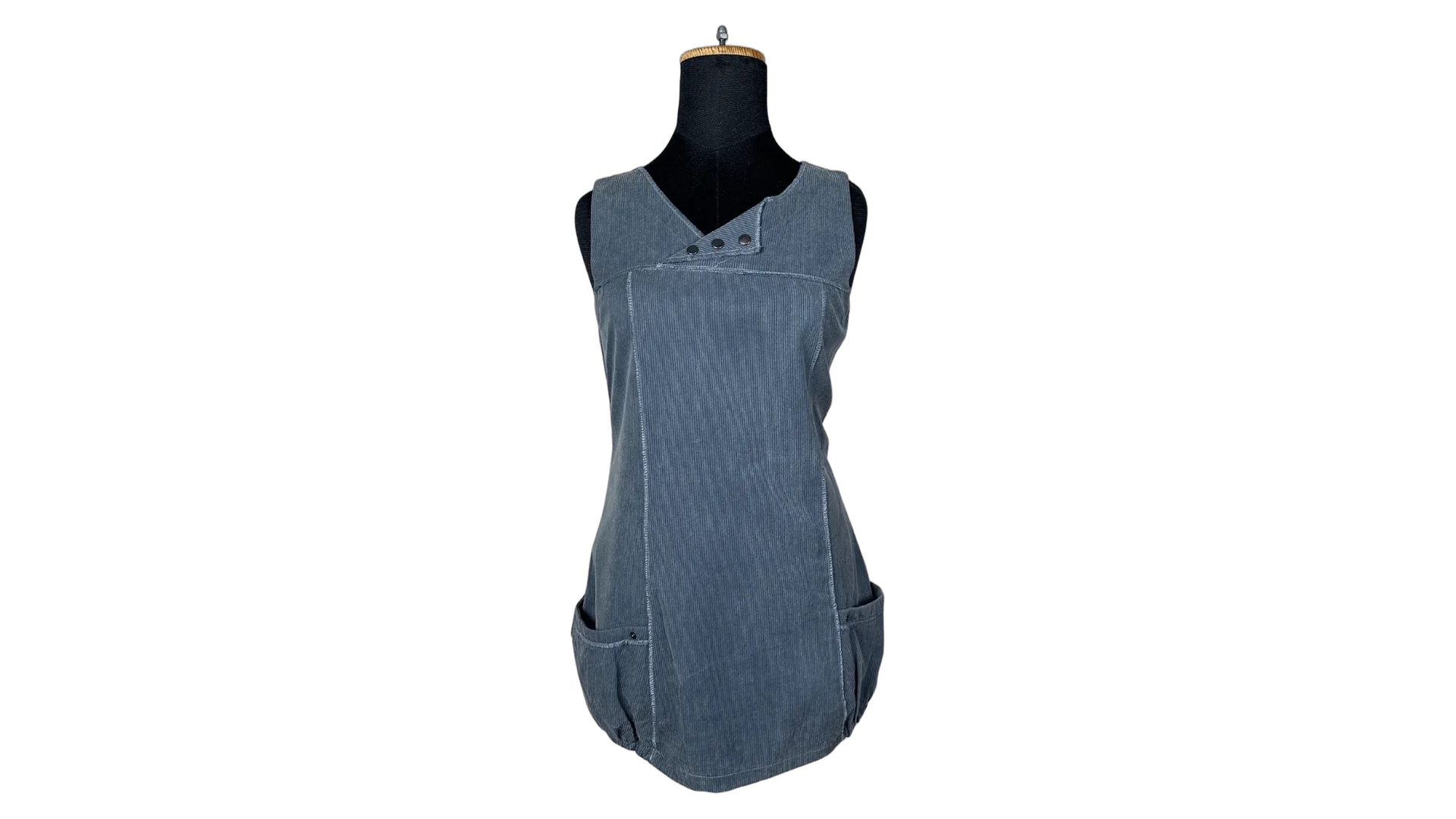 302 FNK303_01 Renatto Bene Paris Corduroy Dress with Side Pockets - Medium - Image 1