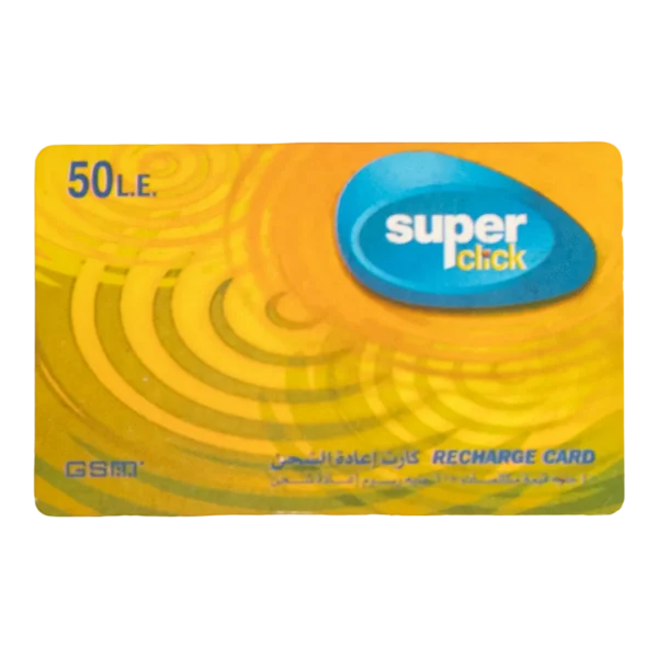 Super Click 50 EGP Recharge Card