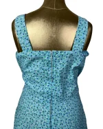 Blue Floral Midi Dress - Fits Like Medium/Large - Image 4