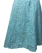 Blue Floral Midi Dress - Fits Like Medium/Large - Image 5