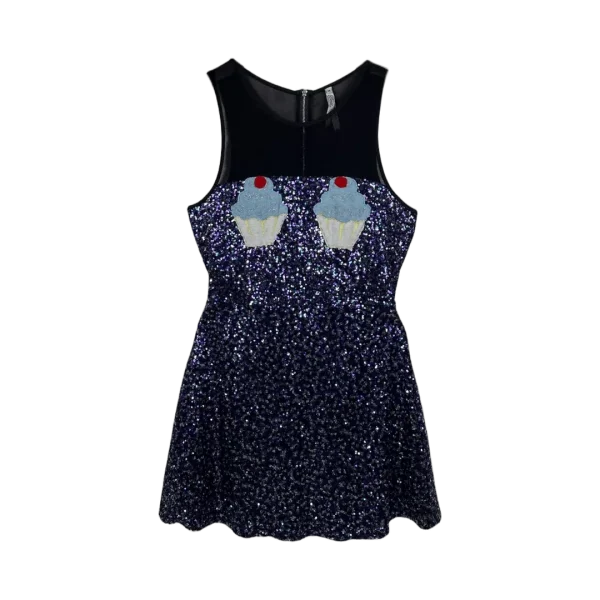 Y2K Belle Sequin Cupcake Dress - Medium