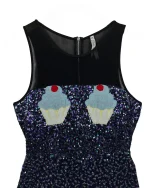 Y2K Belle Sequin Cupcake Dress - Medium - Image 2