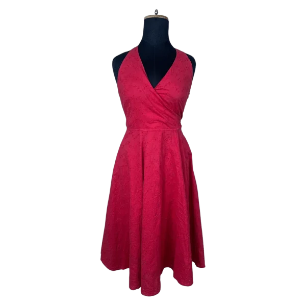 Crossroads Halter Neck Red Dress - Size 10