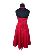 Crossroads Halter Neck Red Dress - Size 10 - Image 3