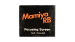Mamiya RB Focusing Screen No. 5 Cross-Hair