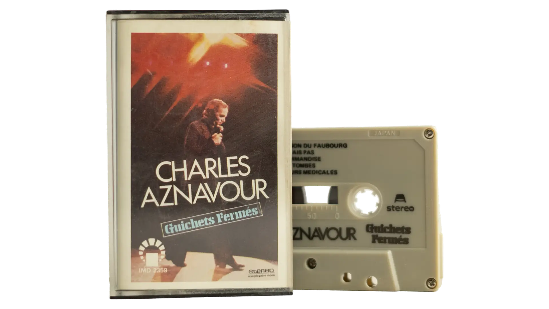 41 DSC03558 41 Charles Aznavour - Quelques Mots Terribles Cassette Tape - Image 1