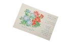 1996 Egypt Postal Service Stamp Cover Feasts Floral Theme - Image 3