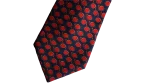Lanvin Navy Red Circular-Pattern Necktie - Image 3