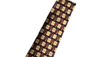 Lanvin Black Burgundy Geometric Necktie - Image 2