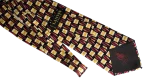 Lanvin Black Burgundy Geometric Necktie - Image 5