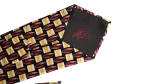 Lanvin Black Burgundy Geometric Necktie - Image 6