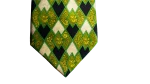Lanvin Green Diamond-Pattern Necktie - Image 4