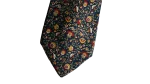 Nina Ricci Navy Multicolored Floral Necktie - Image 3