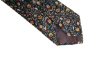 Nina Ricci Navy Multicolored Floral Necktie - Image 6