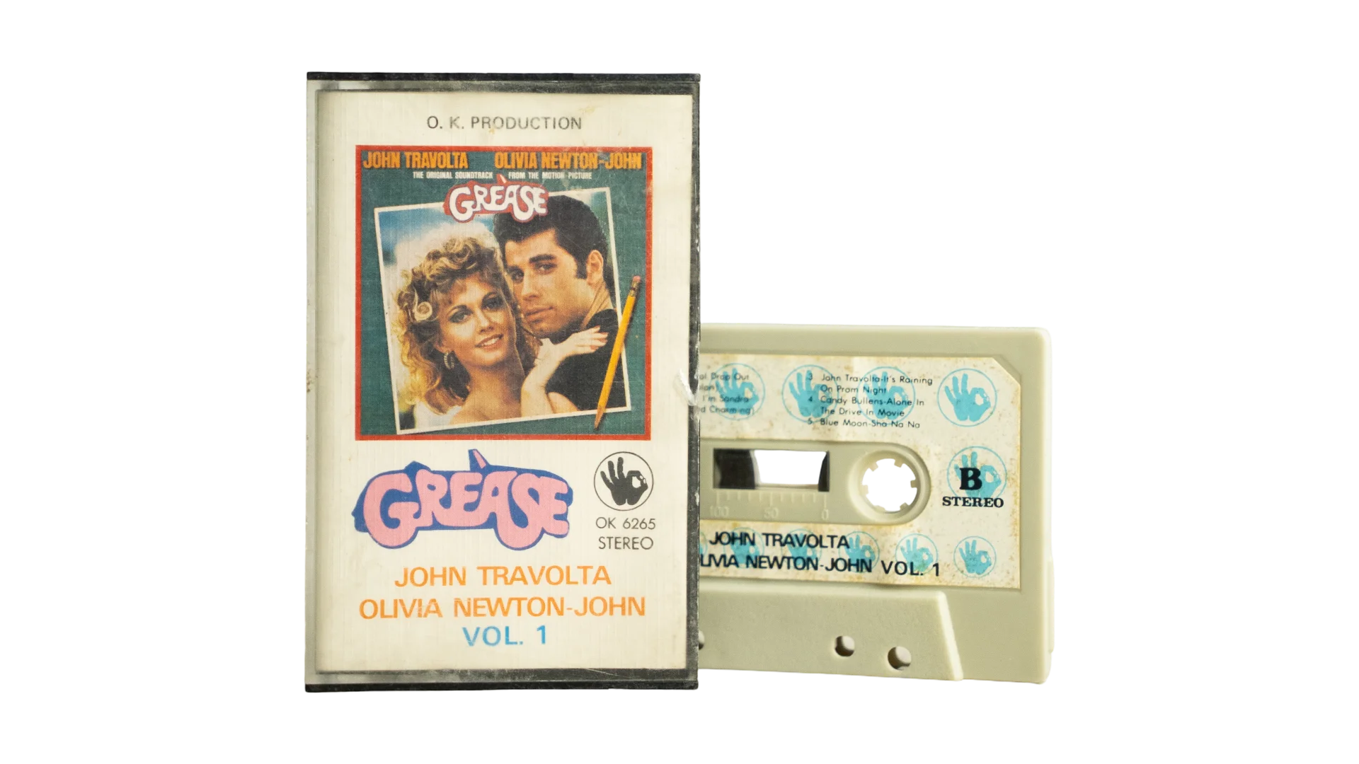 79 DSC00749 79 John Travolta and Olivia Newton-John - Grease Vol. 1 Cassette - Image 1