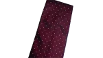 Ermenegildo Zegna Burgundy White-Dot Necktie - Image 2