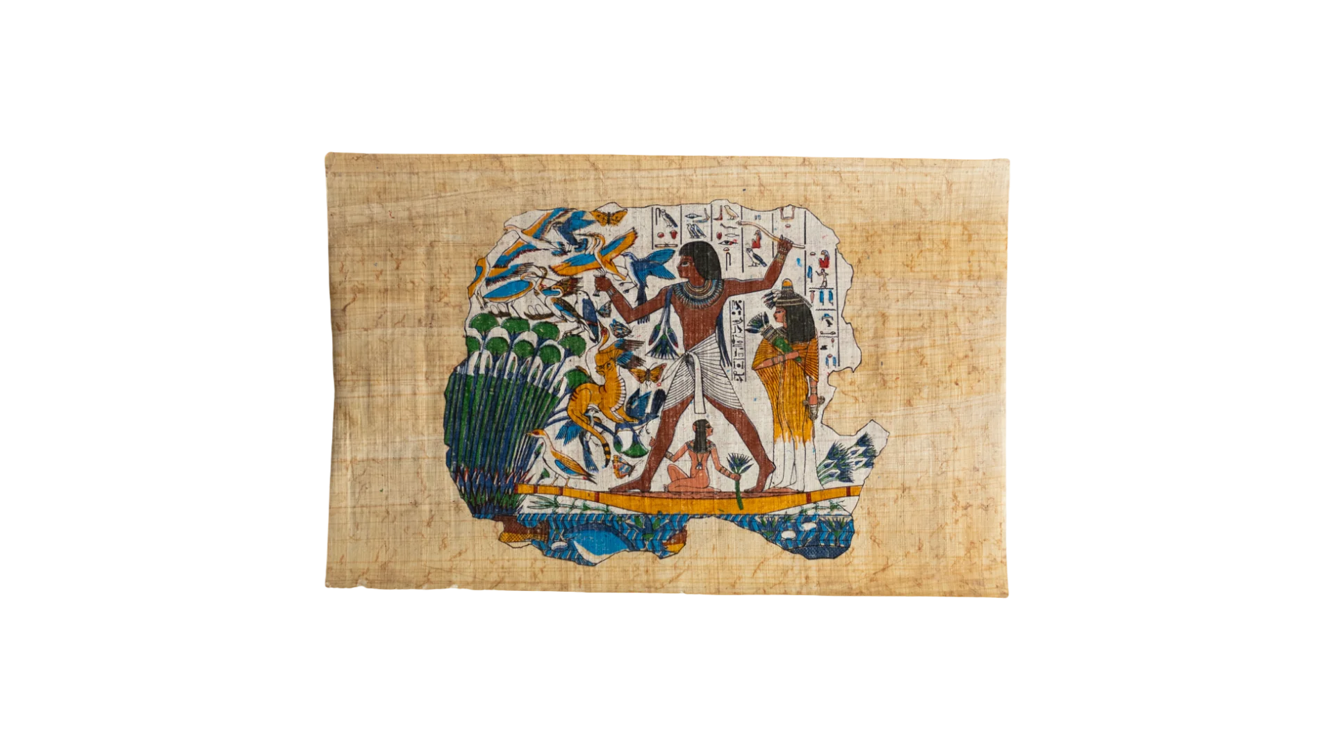 93 DSC09059 93 Egyptian Papyrus Artwork - Image 1