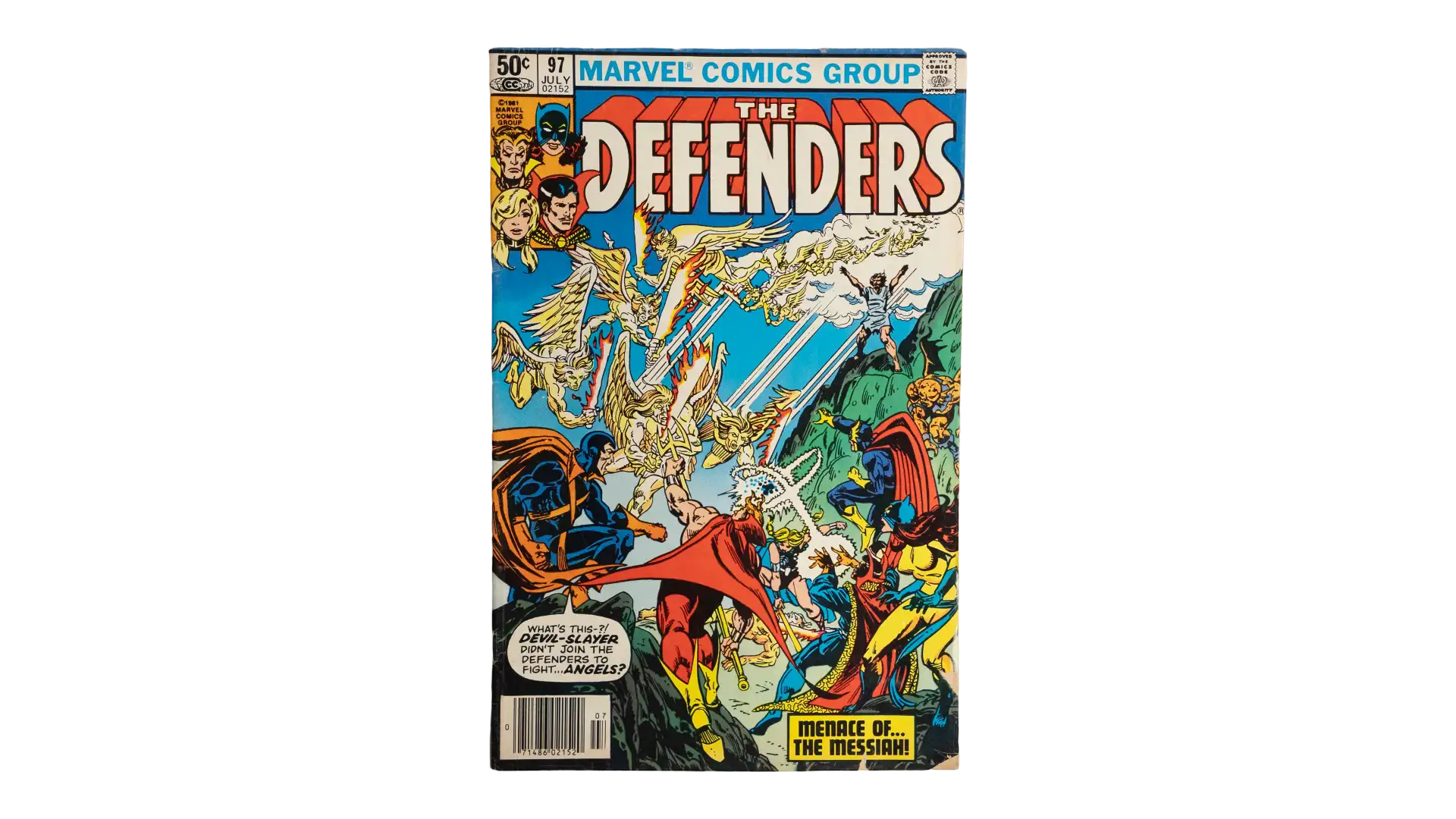 DSC00576 "Menace of... The Messiah!" The Defenders Vol. 1 #97 Marvel Comics - Image 1