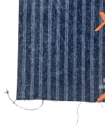 Y2K Striped Denim Graphic Skirt w/ front pockets - Image 4