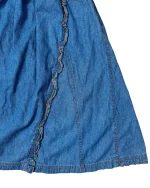 North Style Denim A-Line Midi Skirt - Image 3