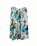 Brigitte Both Pleated Midi Skirt - Image 2