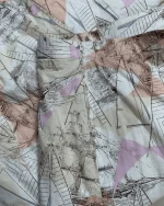Pastel A-Line Sailboat Print Midi Skirt - Image 3