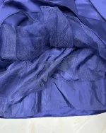 Pleated Satin Mini Skirt with Tulle Layers - Image 7