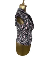 Nominal One-Button Fitted Blouse - Image 4