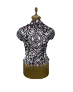 Nominal One-Button Fitted Blouse - Image 5