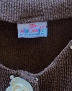 Mini Magic Single Button Embroidered Top - Image 3