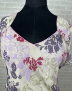 Y2K Pastel Floral Tie-Back Blouse - Image 3