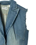 John F. Gee Women's Denim Vest - Image 2