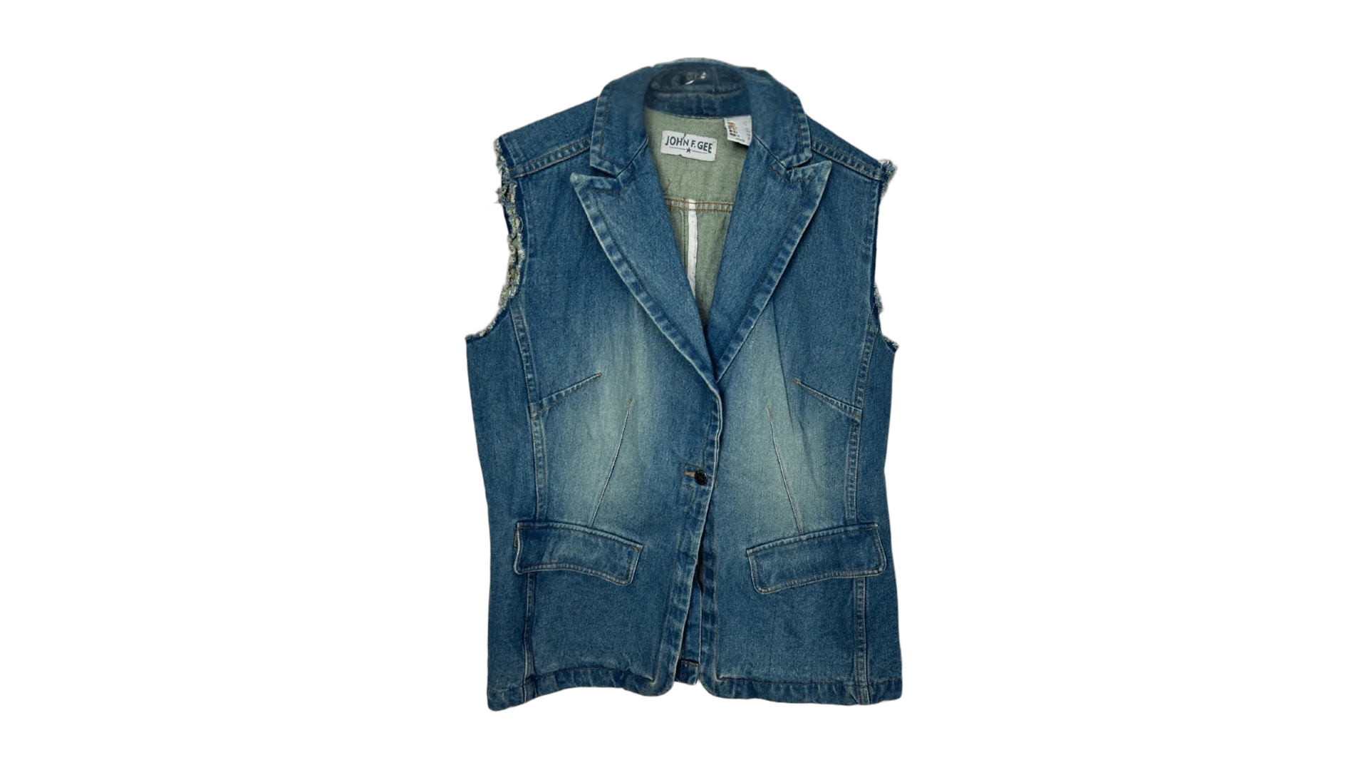 FNK318 John F. Gee Women's Denim Vest - Image 1