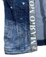 Mario Morato Studded Denim Vest with Raw Edges - Image 5