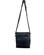 Leather Croc-Embossed Crossbody Messenger Bag - Image 3