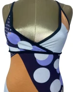 Y2K Abstract Geometric Polka Dot Cami - Image 2
