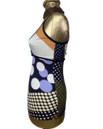 Y2K Abstract Geometric Polka Dot Cami - Image 3