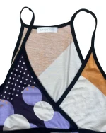 Y2K Abstract Geometric Polka Dot Cami - Image 7